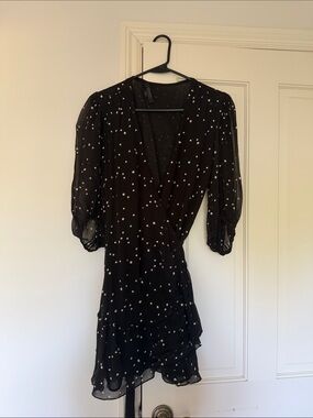 kota silk blend evolution dress ALLSAINTS Kota Silk Blend Evolution Dress